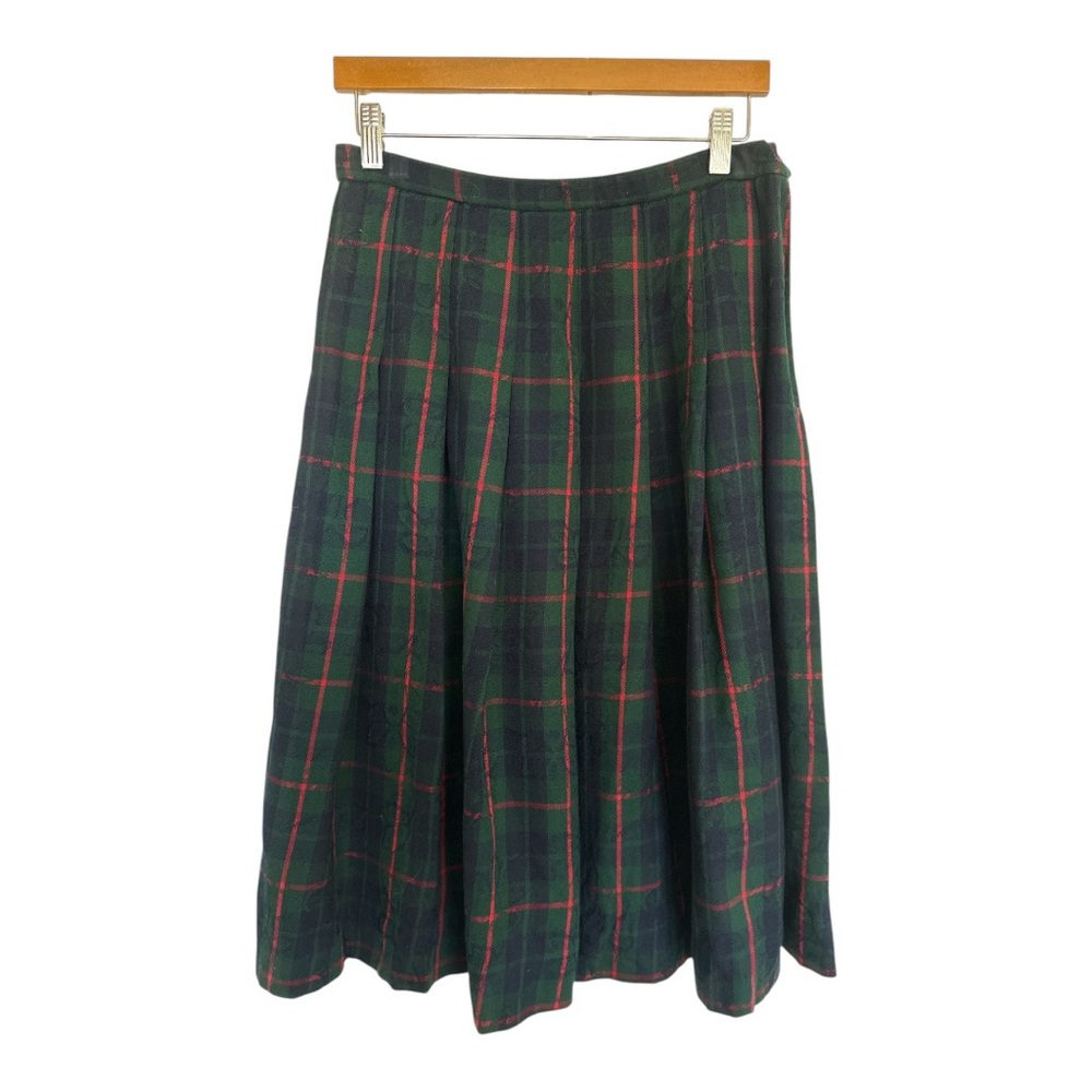 Pendleton 100% Virgin Wool Pleated Skirt – Size 12 – Made in USA